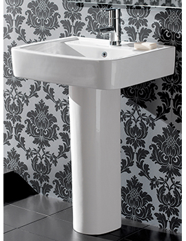 Silverdale Contemporary Henley (Jacuzzi Bordo) Wash Basin With 1 Tap Hole