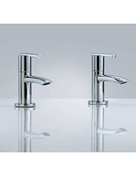 Silverdale Contemporary Ornata Basin Pillar Taps