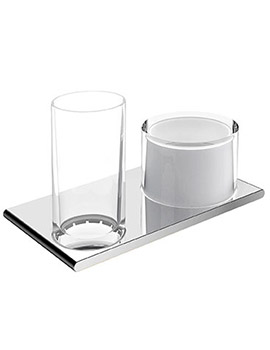 Edition 400 Double holderglass/Lotion dispenser