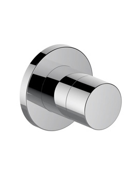 Keuco IXMO concealed three way stop and diverter valve Pure handle round escutcheon 59549010001