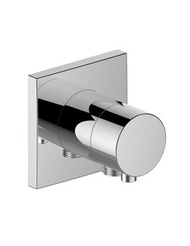 Keuco IXMO concealed three way stop and diverter valve with hose connection Comfort handle square es