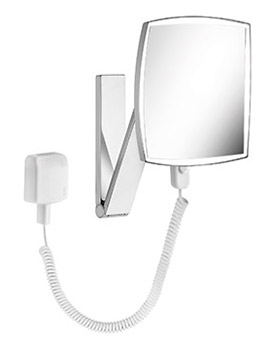 Keuco iLook Move Cosmetic Mirror 1 Light Colour with Plug-in - Square