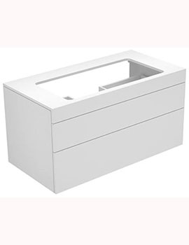 Keuco Edition 400 Vanity Unit 2 Drawers Without Tap Holes 1050mm