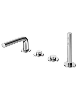 Keuco Edition 400 Bath Controls & Hand-Shower (4 Holes) - 51530