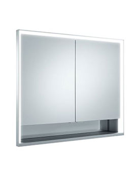 Keuco Royal Lumos Recessed Mirror Cabinet 900mm Open Shelf - 14313171331
