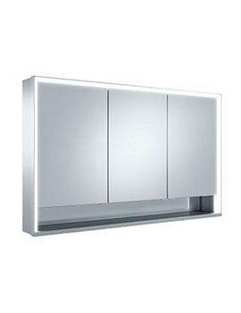Keuco Royal Lumos Wall Mounted Mirror Cabinet 1200mm Open Shelf - 14305171331