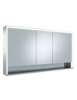 Keuco Royal Lumos Wall Mounted Mirror Cabinet 1400mm Open Shelf - 14306171331