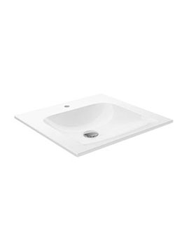 Keuco Plan Ceramic Washbasin With Tap Holes 505mm - 32940