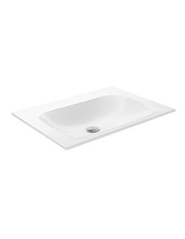 Keuco Plan Ceramic Washbasin Without Tap Holes 655mm - 32950