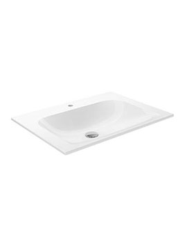 Keuco Keuco Plan Ceramic Washbasin With Tap Holes 655mm - 32950