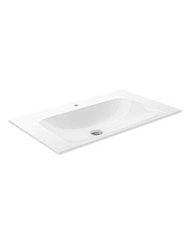 Keuco Plan Ceramic Washbasin With Tap Holes 805mm - 32960