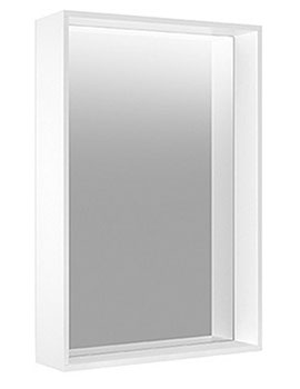Plan Mirror with Warm White LED light 460mm