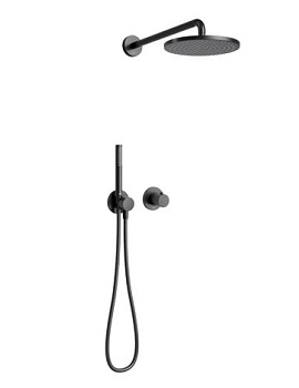 Keuco IXMO Planner 2 way Thermostatic Shower Set 7 ROUND - Black Matt  By Keuco