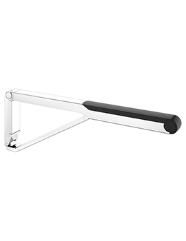 Keuco Axess Drop-down Supporting Rail 700mm Bottom Black - 35003
