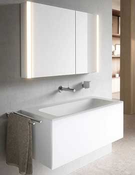 Keuco Somaris 1000mm Wall Mounted 2 Doors Mirror Cabinet With Mirror Heater - 14503