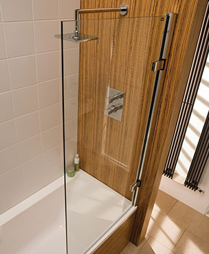 Merlyn M8 Hinge Square Top Overbath Screen By Merlyn