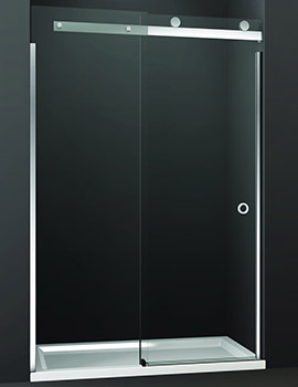 Merlyn 10 Series Sliding Shower Door - Smoked Black