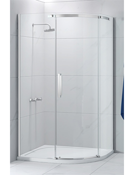 Merlyn Essence Frameless 1 Door Offset Quadrant  By Merlyn