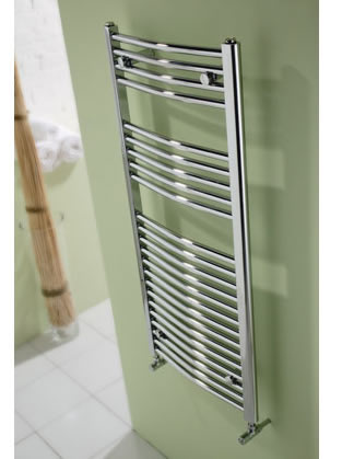 MHS Space Bow - Chrome Bathroom Radiator