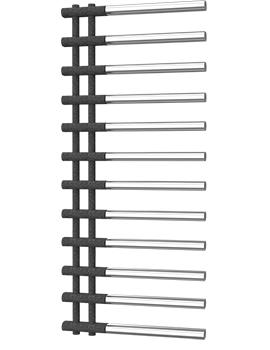 Linx & Linx Two Tone Designer Radiator Chrome/Black Pearl - RXLX