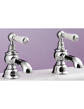 Silverdale Traditional Berkeley Bath Pillar Taps