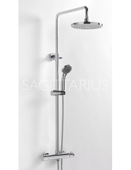 Aurora Deluxe Thermostatic Shower Valve & Riser