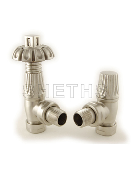 Gothic TRV Thermostatic Radiator Valve - Silver