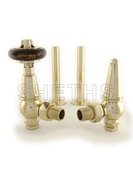 Byron Thermostatic Radiator Valve Kit - Brass