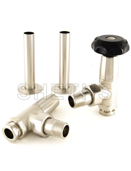 Bradley Satin Nickel Radiator Valve (pair)