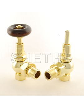 Boston Traditional Manual Radiator Valves - Golden