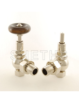 Boston Traditional Manual Radiator Valves - Nickel