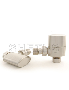 Ellipse Oval Rad Valve Satin Nickel pair without sleeve kit