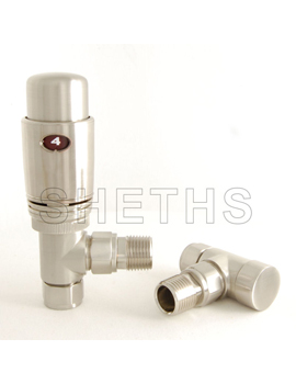 Sheths Realm Angled TRV Satin Brushed Nickel Wheel-head&Lock-shield