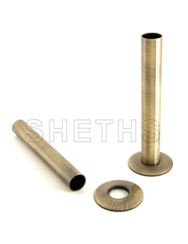 Radiator Valve Sleeving Kit (pair) - Antique Brass