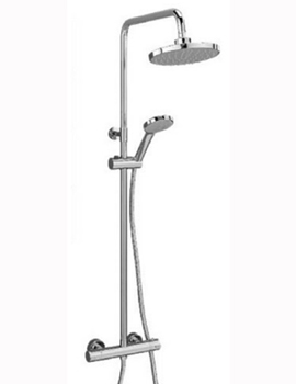 Sheths Round Drench Exposed Thermostatic Twin Shower Set