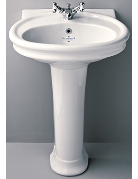 Silverdale Traditional Silverdale Hillingdon 650mm Basin With Pedestal