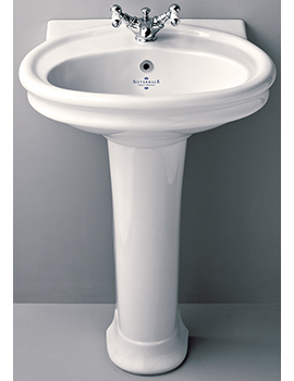 Silverdale Hillingdon 650mm Basin With Pedestal