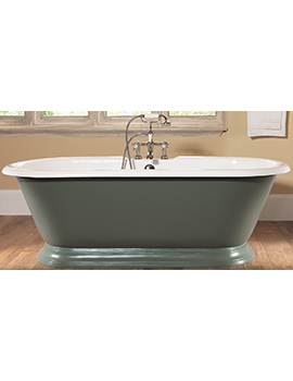 Portia Dual Roll Top Bath On Plinth