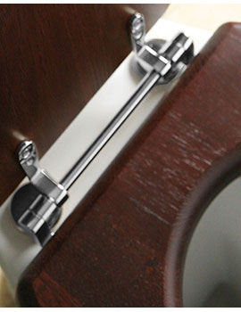 Silverdale Traditional Wooden Toilet Seat Bar Hinges Only