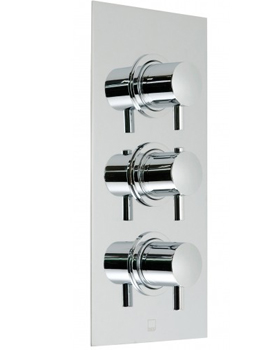 Vado Zoo Concealed 3 Handle Thermostatic Shower Valve