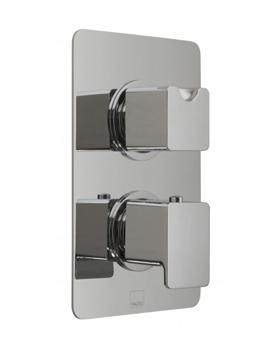 Vado Phase Concealed 3 Outlet 2 Handle Thermostatic Shower Valve with integrated Diverter