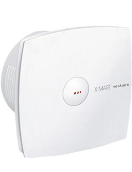 Vectaire X-Mart Front Grille Opening Extractor Fan 10cm in White  By Vectaire