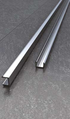 Vessini X Series Recessed Channel for Upto 10mm Glass By Vessini