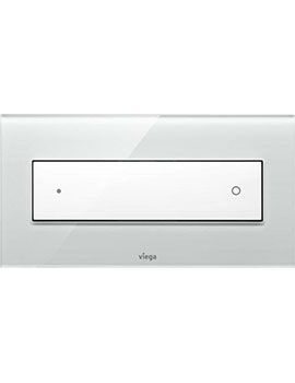 Viega Visign Style 12 Grey Glass Dual Flush Plate