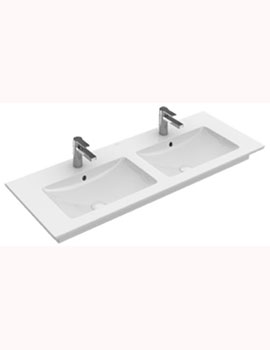 Venticello Double Vanity Basin 2 x 1 Tap Hole 1300mm - 4111DG