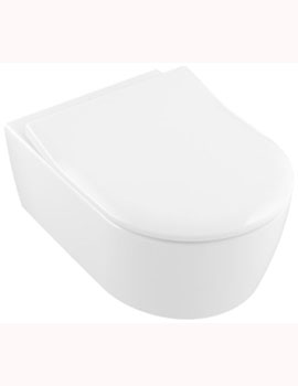 Villeroy and Boch Avento Wall Mounted WC Complete Direct Flush SlimSeat - 5656RS