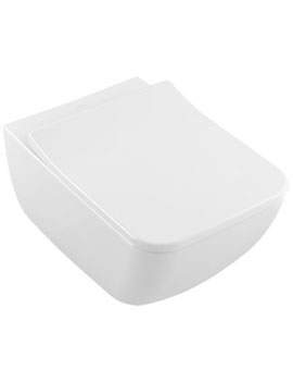 Villeroy and Boch Legato/Venticello Wall Mounted Washdown WC Rimless 375mm