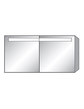 Villeroy and Boch Reflection Double Door Mirror Cabinet 1000mm - A356GA  By Villeroy and Boch