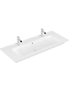 Venticello 1200mm Vanity Basin 2 Tap Holes - 4104CK