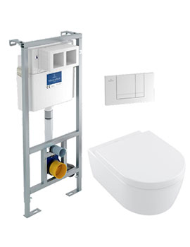 Villeroy and Boch Villeroy & Boch Arto WC Frame and Combi Toilet Pack - 92214461/4657HR01